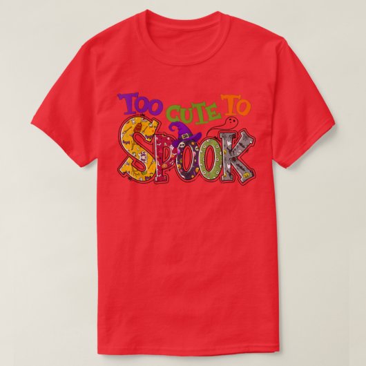 Too Cute To Spook Witch Vibes Spooky Season Funny  Tシャツ (デザイン正面)