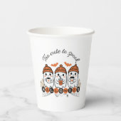 Too Cute to Spooky Halloween Paper Cup | Fun Party 紙コップ (裏面)
