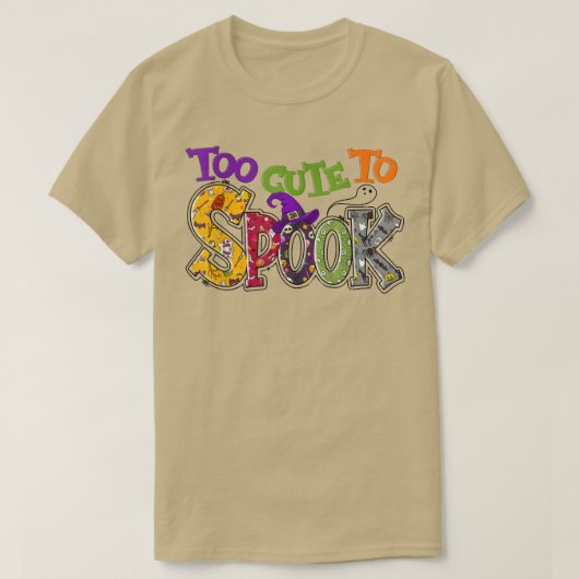 Too Cute To Spooky Kids Toddler Boys Girls Hallowe Tシャツ (デザイン正面)