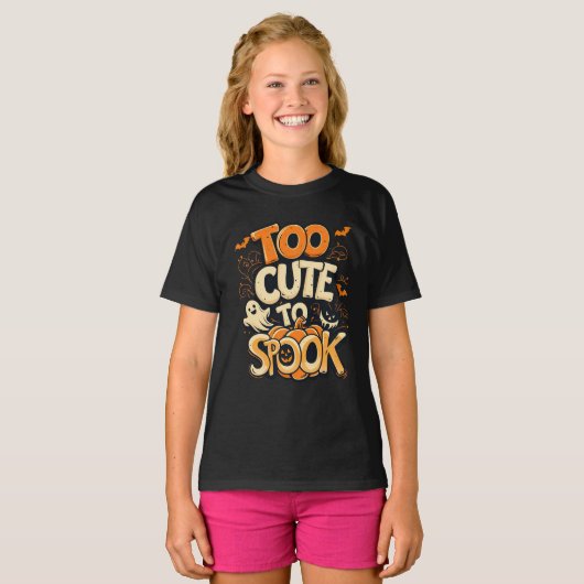 Too Cutre To Spook - Halloween  Tシャツ (正面フル)