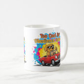 Too Dog Cartoonクールデザイン コーヒーマグカップ (正面右)