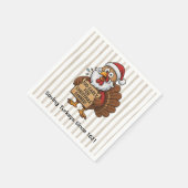 Too Early for Christmas Dinner | Funny Turkey  スタンダードカクテルナプキン (角)