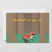 “Too Foxy for This” Sassy Party 招待状 (正面)