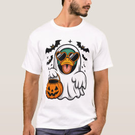 Too Ghoul For This - かわいいアヒルのおばけのハロウィン Tシャツ