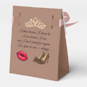 Too Glam To Care – Chic Quote  フェイバーボックス (裏面サイド)