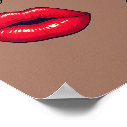 Too Glam To Care – Chic Quote  ポスター (角)