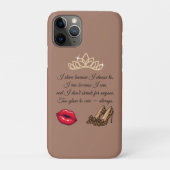 Too Glam To Care – Chic Quote  Case-Mate iPhoneケース (裏)