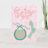 Too Glam to Scrub Pans - Retro Apron Humor カード (正面)