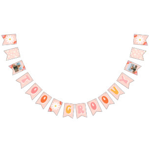 Too Groovy誕生日バナー   Groovyパーティー バンティングフラッグ