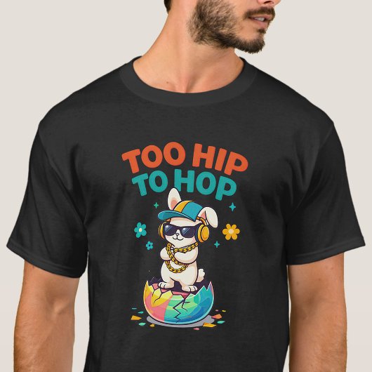 Too Hip to Hop Bunny Artwork Tシャツ