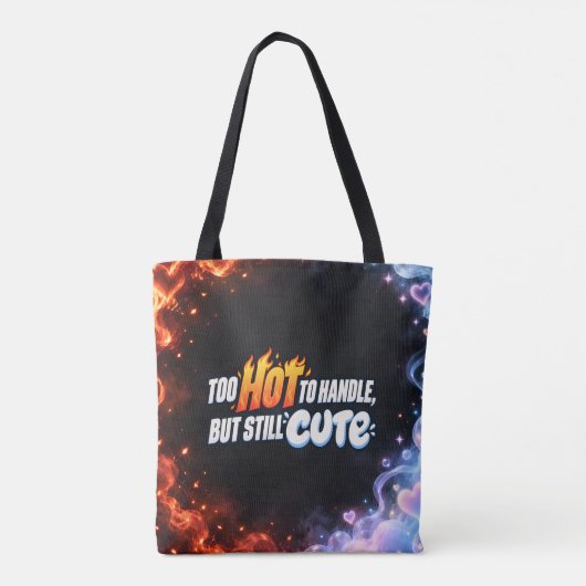 Too Hot to Handle but Still Cute トートバッグ (裏面)