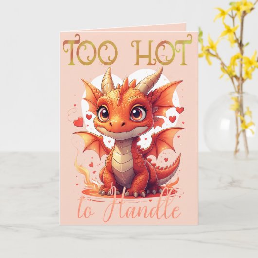 Too Hot to Handle Dragon カード (黄色い花)
