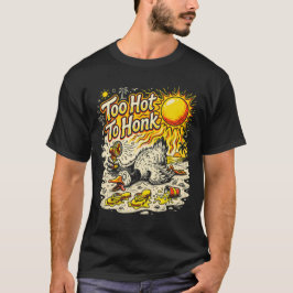 Too Hot To Honk – Funny Summer Duck Beach T-Shirt Tシャツ