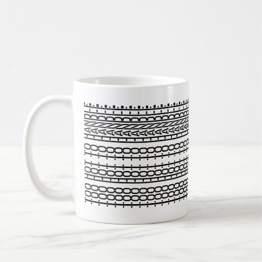 Too Hot Too Handle 隠しメッセージ 136WP 引用 コーヒーマグカップ (左)