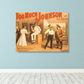 "Too Johnson" - Two Men Fighting Theater キャンバスプリント (インサイチュ (ウッドフロア))