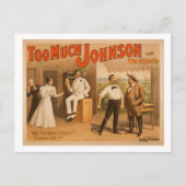 "Too Johnson" - Two Men Fighting Theater ポストカード (正面)