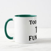 Too Jolly To Function Christmas Mug マグカップ (左)