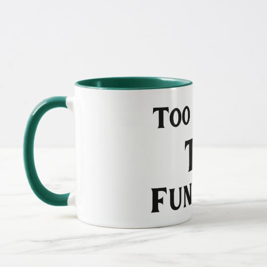 Too Jolly To Function Christmas Mug マグカップ (左)