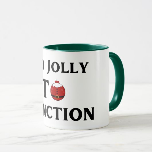 Too Jolly To Function Christmas Mug マグカップ (正面右)