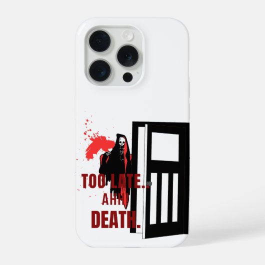 Too Late Horror Phone Case – AHH! 死を招くホラー iPhoneケース (裏面)