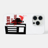 Too Late Horror Phone Case – AHH! Death Scary Goth iPhoneケース (裏面横)