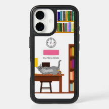Too Many Books 猫 OtterBox カーケース
