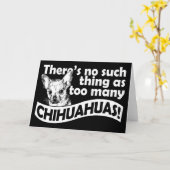Too Many Chihuahuas カード (黄色い花)