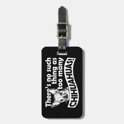 Too Many Chihuahuas ラゲッジタグ (正面縦)