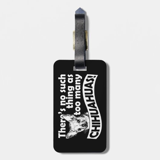 Too Many Chihuahuas ラゲッジタグ (裏面縦)