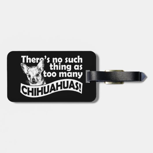 Too Many Chihuahuas ラゲッジタグ (裏面横)