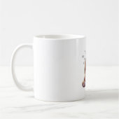 Too Many Thoughts Cute Cat Mug – Sleepy Cat コーヒーマグカップ (左)