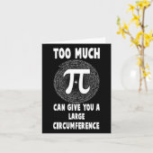 Too Much Pi Science Math Pi Day Math先生Grep カード (黄色い花)