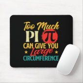 Too Much Pi - Science Pi Day Pi記号Math Lover マウスパッド (マウス)