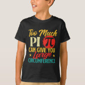 Too Much Pi - Science Pi Day Pi記号Math Lover Tシャツ (正面)