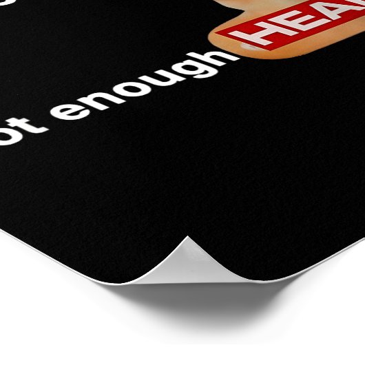 Too Much Radio Not Enough Head Funny 80's Radio He ポスター (角)