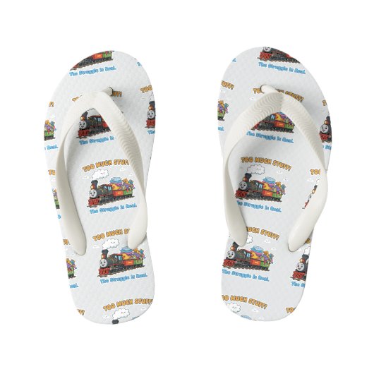 "Too Much Stuff" Happy Express キッズビーチサンダル (フットベッド)