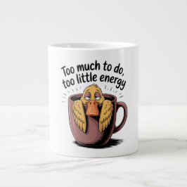 Too Much to Do Too Little Energy Coffee Mug – Funn ジャンボコーヒーマグカップ