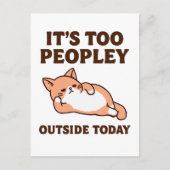 Too Peopley Cat ポストカード (正面)