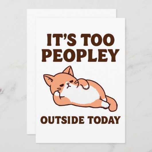Too Peopley Cat  招待状 (正面/裏面)