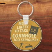 Too Serious Cornhole Fun キーホルダー (正面)