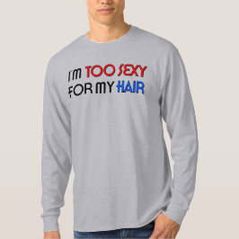 Too Sexy For Hair メンズ ベーシック ロングスリーブTシャツ Tシャツ