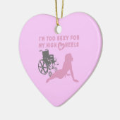 Too sexy for my high wheels Christmas Ornament セラミックオーナメント (左)