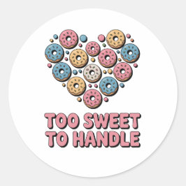 Too Sweet to Handle | ドーナツの子供 ラウンドシール