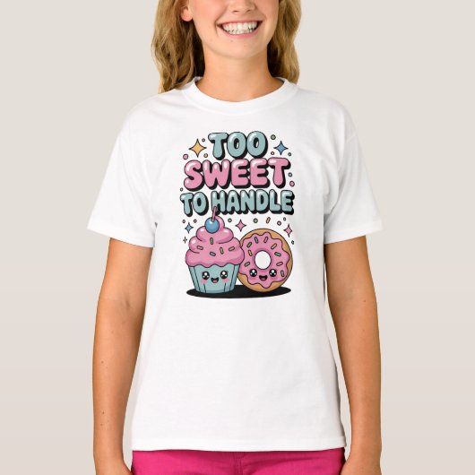 Too Sweet to Handle | Donut Kids Tシャツ (正面)