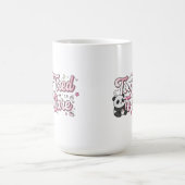 "Too Tired To Care" Panda - Cute & Relatable コーヒーマグカップ (中央)