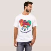 Too Weird to Be Normal - カラフルな仮面舞踏会のマスク  Tシャツ (正面フル)