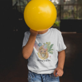 Too Wild to Be Five Lion Jungle Birthday トドラーTシャツ
