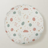 "Too Wise For This Nonsense" Wise Owl Design ラウンドクッション (裏面)