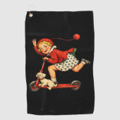 Toodaloo Cuntaroos Funny Sarcastic Retro Humor ゴルフタオル (正面)