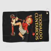 Toodaloo Cuntaroos Funny Sarcastic Retro Humor ゴルフタオル (横)